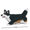 Chien Welsh Corgi qui marche noir