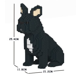 French Bulldog dog sitting black