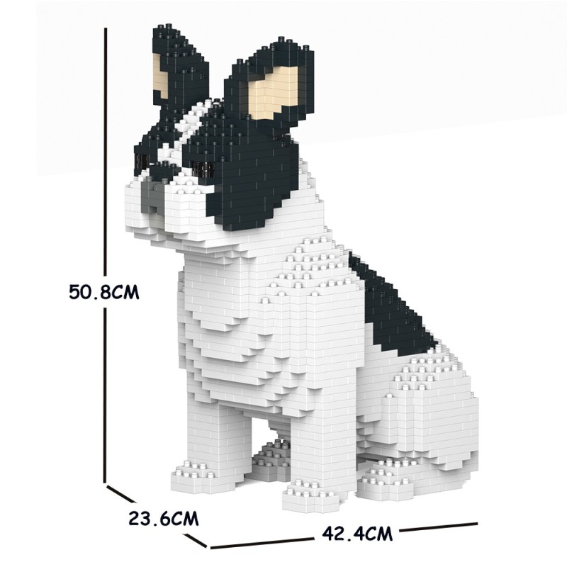 Chien Bouledogue Français assis caille noir