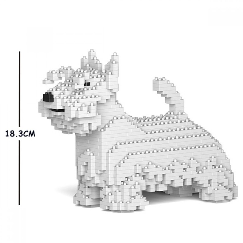 White scottish terrier dog