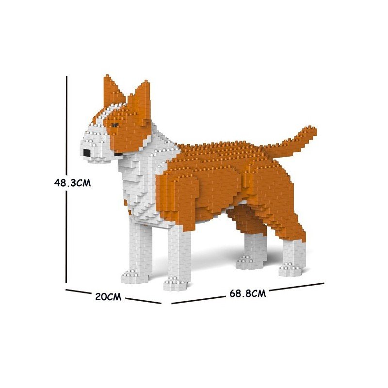 Chien Bull Terrier roux