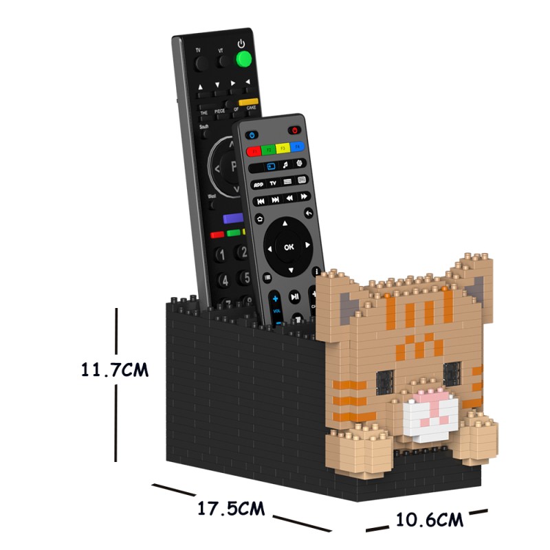 Pot à Télécommande Chat Tigré roux