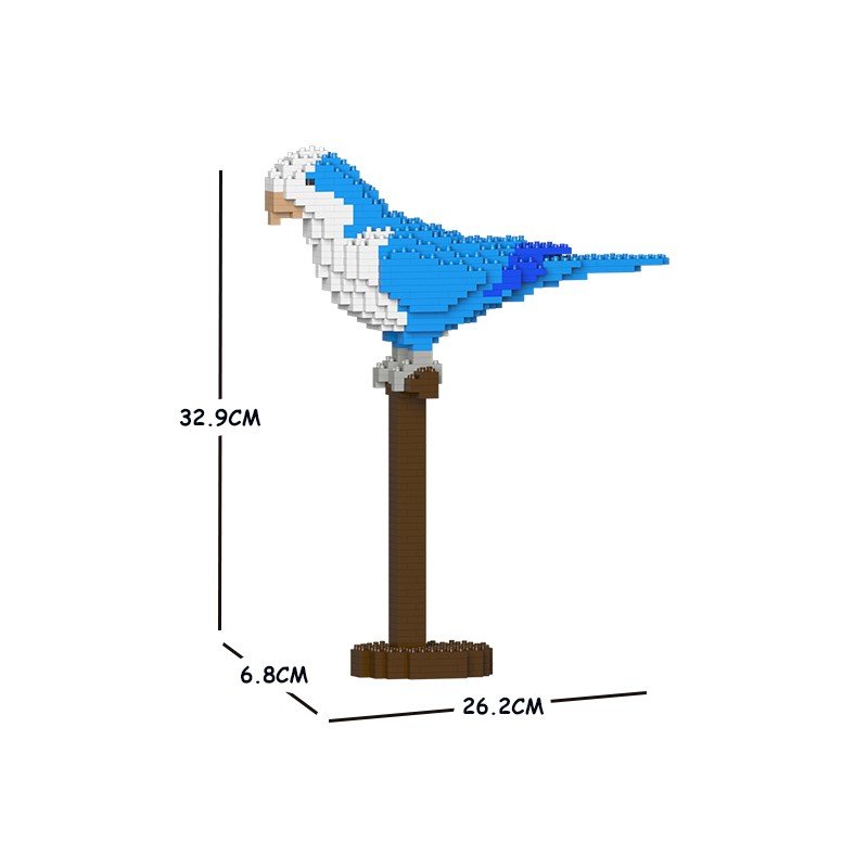 Blue Widow Parakeet