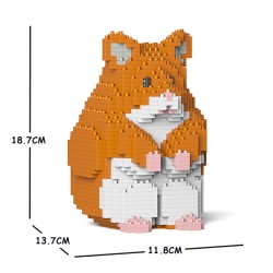 Standing red hamster
