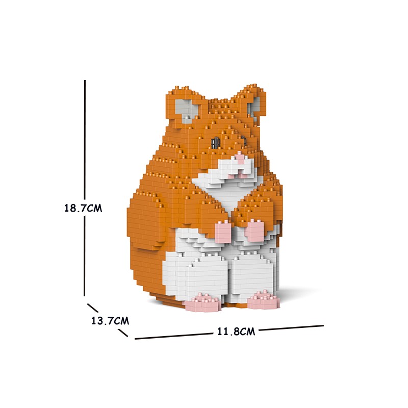 Standing red hamster