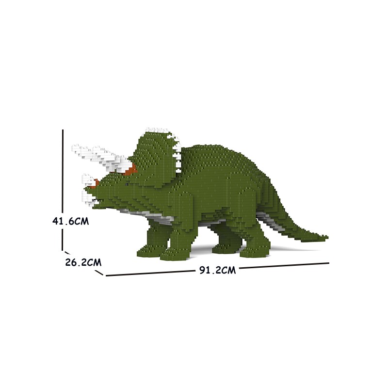 Tricératops vert grande taille